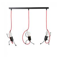 regleta de techo infantil mime negro 3 luces