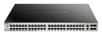 SWITCH GESTIONABLE L3 D-LINK STACKABLE DGS-3130-54PS/E 48P POE (370W) GIGA + 2P 10G + 4P 10G SFP+