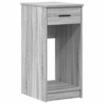 Torre De Ordenador Con Cajón Gris Sonoma 35x45x77 Cm Vidaxl