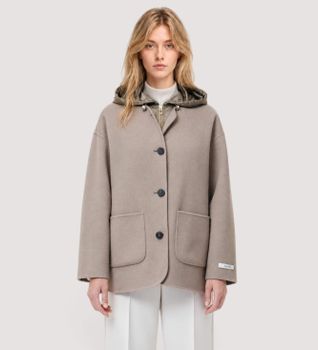DUNO para mujer. THYRA Abrigo Thyra taupe (44), Casual, Lana