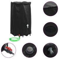 deposito de agua plegable con grifo pvc 500 l vidaxl