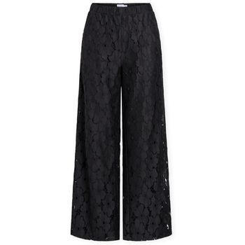 Vila Pantalones Tonato Wide Trousers - Black Beauty para mujer