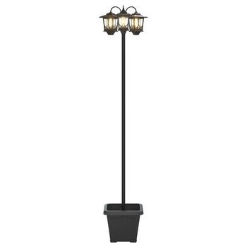 Farola De 3 Brazos Negro 32 X 32 X 188 Cm Aluminio Y Abs Vidaxl