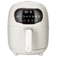taylor swoden ava - freidora sin aceite freidora de aire de 1300w diseno compacto 3l capacidad pantalla led tactil 8 menus de cocinado preestablecidos cesta antiadherente color blanco