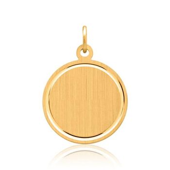 Colgante de plata 925 dorado grabable