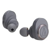 auriculares audio-technica inalambricos bluetooth con microfono integrados gris