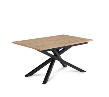 Mesa comedor extensible melamina y metal para 6/8 personas l140/180