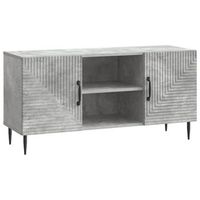mueble de tv gris hormigon 102 x 345 x 50 cm vidaxl