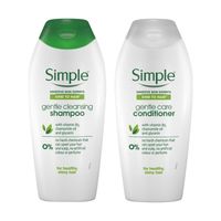 simple kind to hair gentle care shampoo  conditioner duo