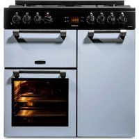 leisure cookmaster 90 dual fuel range cooker - blue blue