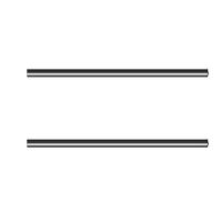 lawler - aplique de pared led de metal negro 100 cm max 32 w