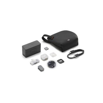 Micrófono DJI Mic Mini 2 inalámbrico omnidireccional con estuche carga y clip magnético