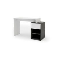 mesa de escritorio dn con cajon blanco 119x76 cm