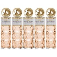 pack de 5 eau de parfum mujer saphir muse night 200 ml