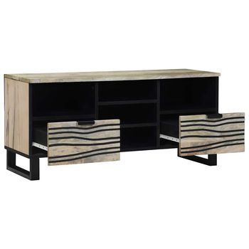 Unidades De Tv | Mueble De Salón | Gabinete De Tv Con Cajón 100 X 33 X 46 Cm Madera Contrachapada