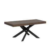 mesa extensible 90x130234 cm volantis premium estructura nogal antracita