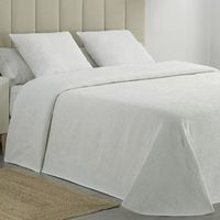 colcha pique flores relieve modelo floritura blanca color blanco talla 280x270 cm