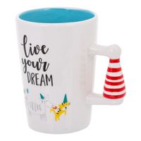 taza de desayuno multicolor 15x9x115h cm
