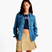 tommy jeans camisa de mezclilla occidental dw0dw19919-1a5