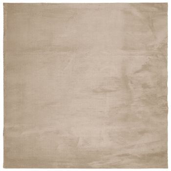 Alfombra De Pelo Corto Suave Lavable Huarte Arena 160x160 Cm Vidaxl