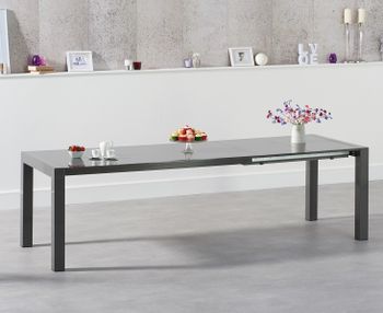 Ex-display Joseph Extending Dark Grey High Gloss Dining Table