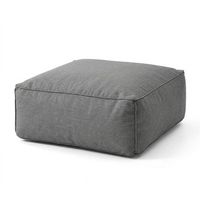polver exterior gris con tela repelente al agua  85x85x30 cm praiano