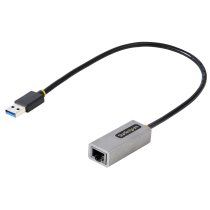 StarTech.com Adaptador USB 3.0 a Ethernet Gigabit de 10/100/1000 para PortÃ¡tiles - con Cable Incorporado de 30cm - Adaptador USB a RJ45 - Adaptador Externo de Red LAN - sin Controladores