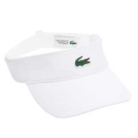 visera lacoste sport blanco brillante