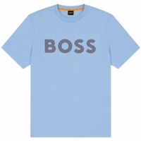 boss camiseta thinking logo t-shirt light blue para hombre