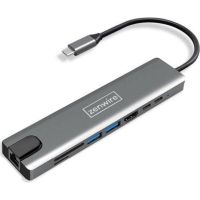 estacion de acoplamiento zenwire 1011580389 usb-c 9 en 1 con hdmi lan y lector sd