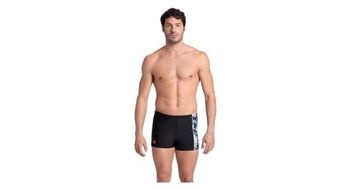 Banador corto arena splash point negro   gris