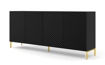 Cómoda efecto madera Negro