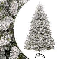 arbol de navidad  decoraciones de navidad artificial con bisagras y nieve flocada 180 cm cfw906174