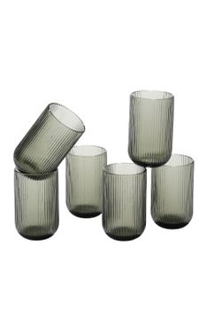 Vaso de trago largo merlot gris  h15xb8xl8cm
