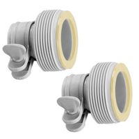 boquillas adaptadoras tipo intex pack de 2 compatibles 3832 mm 155x6x20 cm blanco