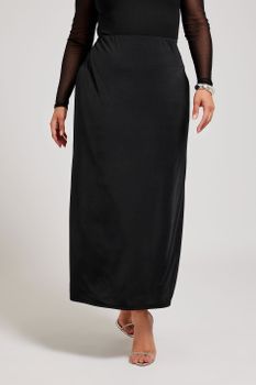 Yours London Falda Larga Negra, Mujer Curvy Y Tallas Grandes, Yours London