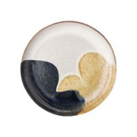 plato de servicio de gres multicolor