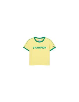 Camiseta Champion Crewneck Mujer Amarillo