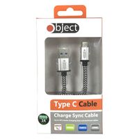 type c usb charging cable silver