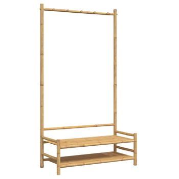 Perchero Con Estantes Bambú 103x40x183 Cm Vidaxl