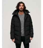 superdry para hombre m5011982a parka acolchada city chevron negro xxl casual poliester sostenible