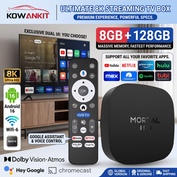 TV Box Inteligente 8K HD 2026, Nuevo T1 Plus Android 16, 8GB de RAM, 128GB de ROM, RK3518, Wifi Dual 2.4G/5.8G, Reproductor Multimedia para Cine en Casa