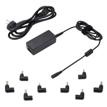 Adaptador de corriente Ewent EW3963 Universal 45W 8 conectores protección inteligente