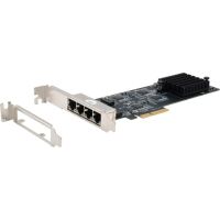 tarjeta de red exsys ex-60154 pci express x4 5 gbits con 4 puertos rj45 low profile