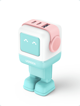 UGREEN USB-A+2 USB-C 65W UNO ROBOT GAN TECH FAST CHARGER
