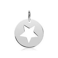 colgante estrella plata 925