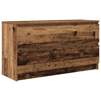 Mueble De Tv De Madera Antigua 100x35x54 Cm Madera Ingeniería Vidaxl