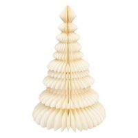 arbol de navidad de papel h90cm crudo