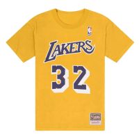 camiseta magic johnson mitchell  ness nn lakers amarilla