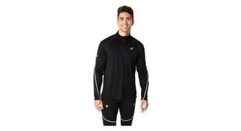 Asics road lite show 1 2 zip top negro hombre